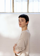 Francie - Pebble Cotton Knit - Creme