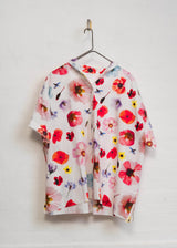 Hannoh Wessel - Samantha Shirt - Red Pink Flowers