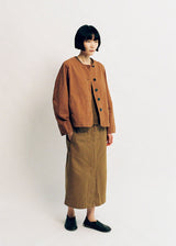 TOAST - Sculpted Brushed Cotton Canvas Jacket - Brown/Anise