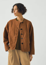 TOAST - Sculpted Brushed Cotton Canvas Jacket - Brown/Anise