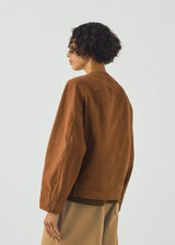 TOAST - Sculpted Brushed Cotton Canvas Jacket - Brown/Anise