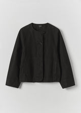 TOAST - Sculpted Brushed Cotton Canvas Jacket - Black