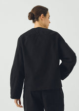 TOAST - Sculpted Brushed Cotton Canvas Jacket - Black