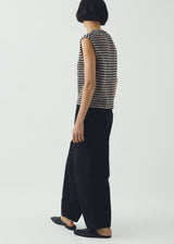 TOAST - Sculpted Leg Brushed Cotton Canvas Trousers