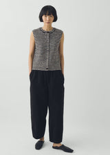 TOAST - Sculpted Leg Brushed Cotton Canvas Trousers