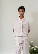 Aequamente - Shirt - 26158 - Pink Flowers