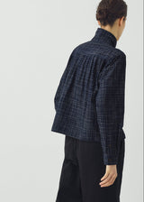 TOAST - Space Dyed Indigo Check Shirt