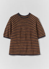TOAST - Stripe Linen Cotton Knitted Tee