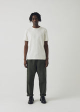 TOAST - Theo Cotton Short Sleeve Tee - Chalk