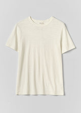 TOAST - Theo Cotton Short Sleeve Tee - Chalk