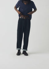 TOAST - Theo Cotton Short Sleeve Tee - Prussian Blue