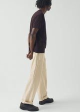 TOAST - Theo Cotton Short Sleeve Tee - Beetroot