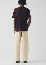 TOAST - Theo Cotton Short Sleeve Tee - Beetroot