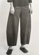 TOAST - Twisted Seam Cotton Linen Denim Trousers