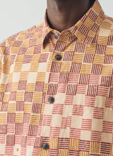 TOAST - Variegated Block Print Cotton Shirt