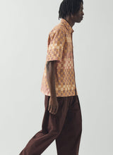 TOAST - Variegated Block Print Cotton Shirt